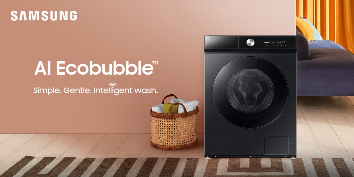 Máy Giặt Samsung Inverter 12 Kg WW12CB944DGBSV có thiết kế hiện đại