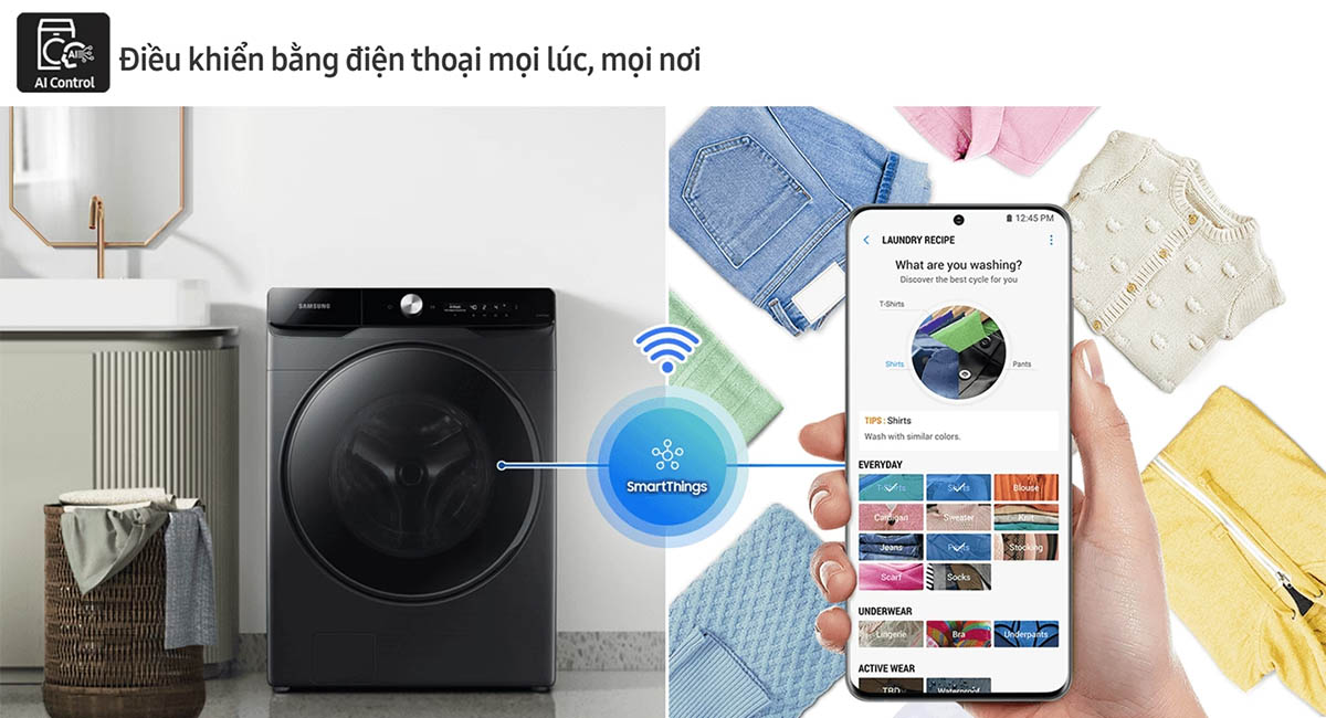 Cho phép điều khiển từ xa qua ứng dụng SmartThings