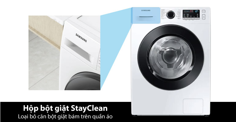 Máy giặt lồng ngang Samsung Inverter 9.5Kg+sấy 6Kg WD95T4046CE/SV