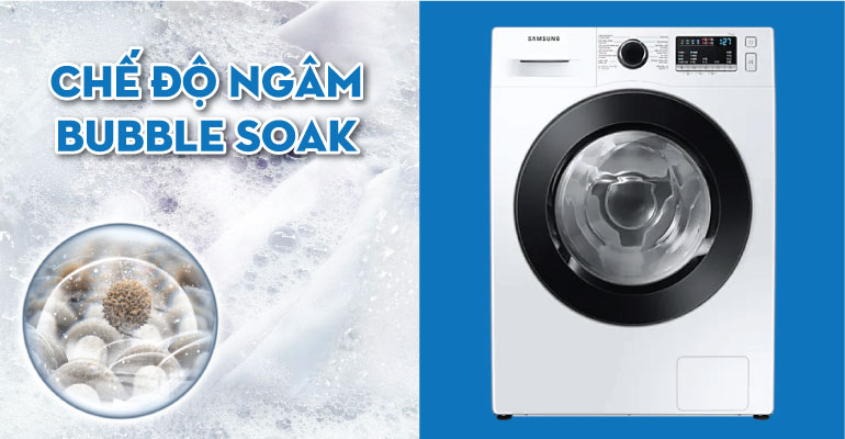 Máy giặt lồng ngang Samsung Inverter 9.5Kg+sấy 6Kg WD95T4046CE/SV